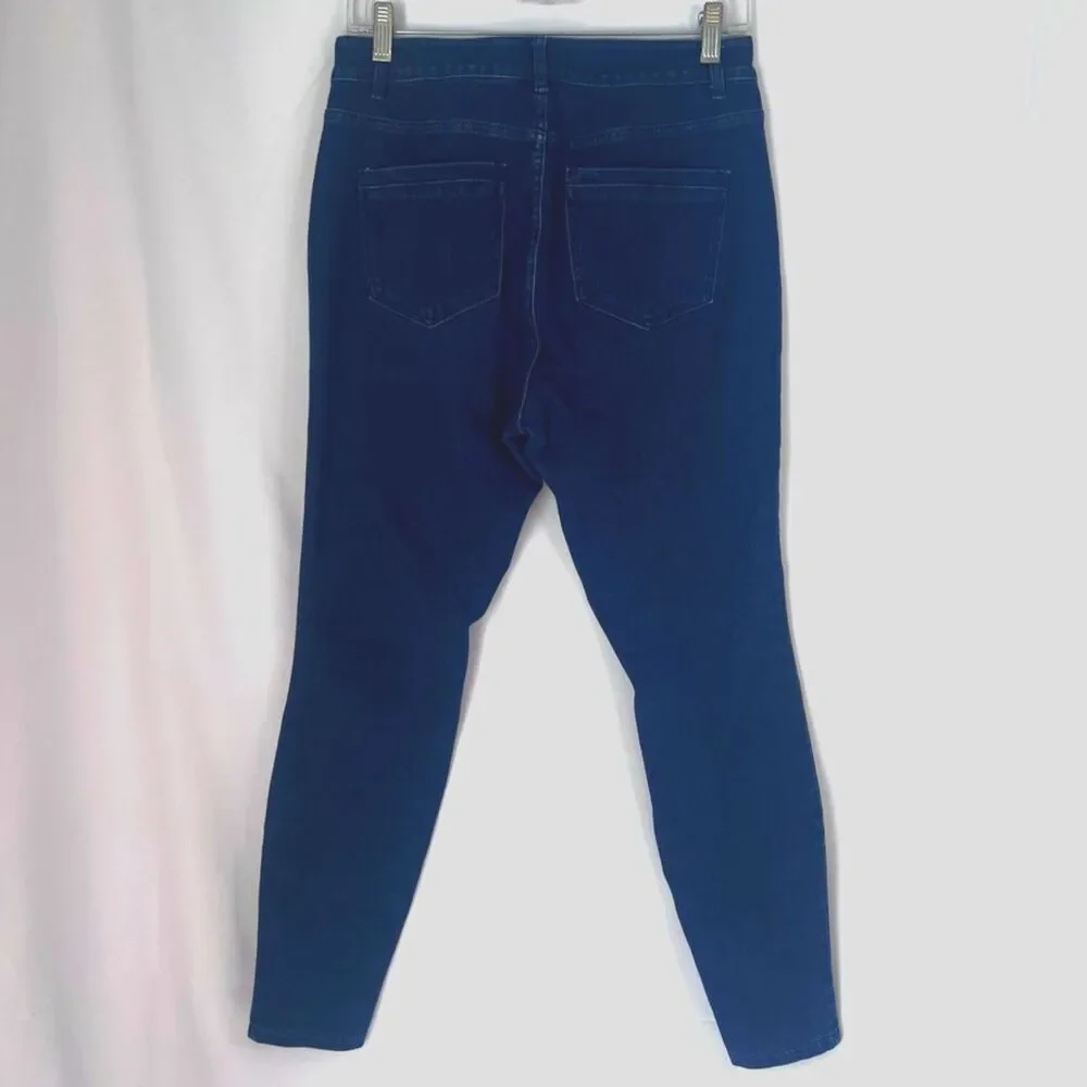 J Jill Denim‎ Premium Flex High Rise Legging Denim Jeans Size 8 Non Destructed